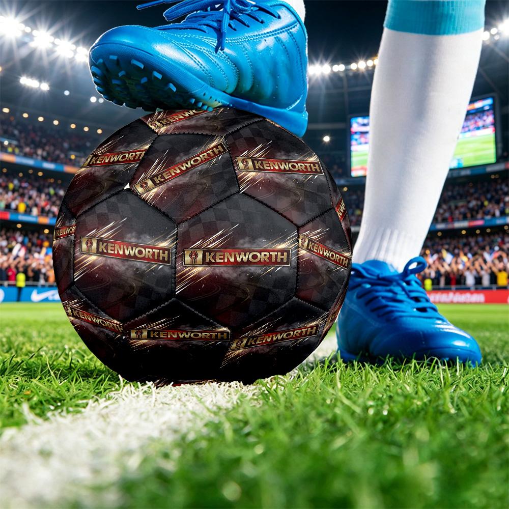 Kenworth Print Standard Size 5 Soccer Ball Durable Shock?Absorbing Ball For Training Match Outdoor Play