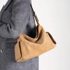 Fur pearlescent vegetable tanned leather Xiaoyao hobo bag retro large capacity one-shoulder crossbody bag female niche commuter tote bag