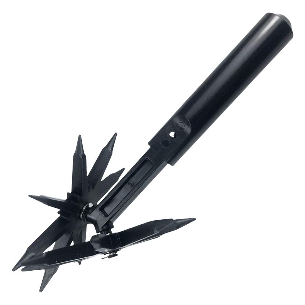 2 in 1 Garden Rotary Cultivator Lawn Loosening Rotary Tiller Soil Tiller Aerator Lawn Tool for Reseeding Grass Soil Mixing