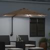 Garden Sun Umbrella Taupe 248 X 248 X 148 Cm