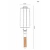 Stainless Steel Barbecue Mesh, Detachable Folding Grill Clip, Ham Sausage Specific Grill, Outdoor Portable Barbecue Rack