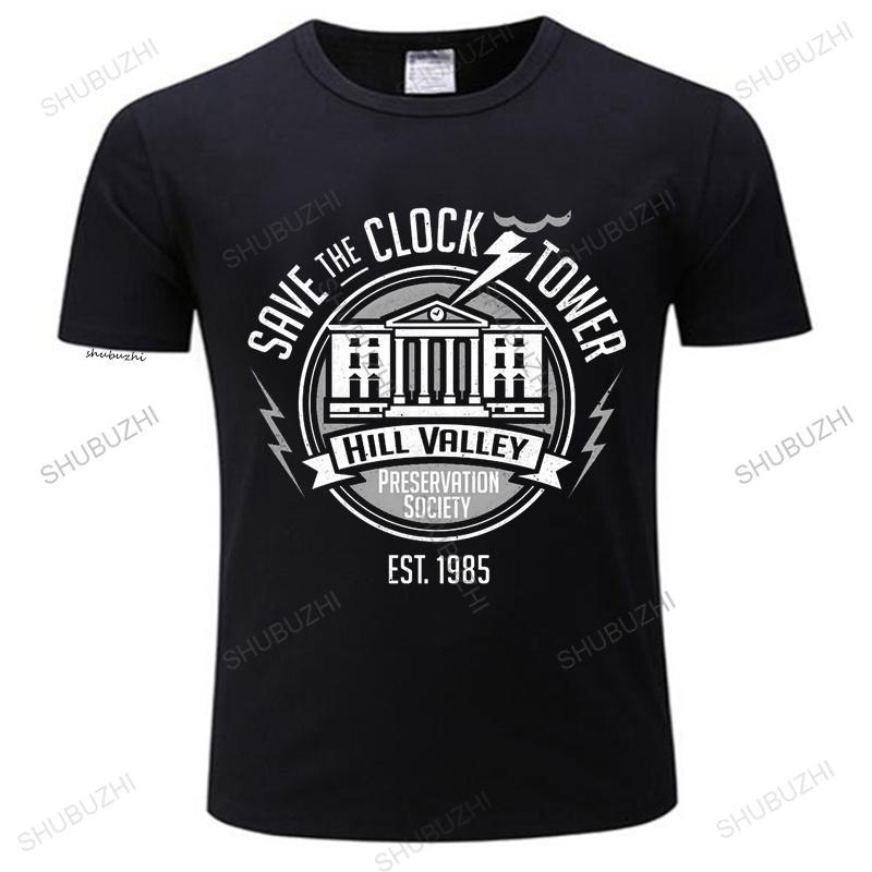 Men's Harajuku T-shirt  Top Male Brand Hip Hop Short Sleeve Back To The Future Tshirt Female Vintage Crewneck T-shirt