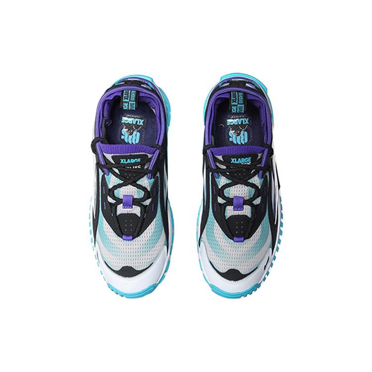 Li Ning Aurora Skywalk Bad Five Xlarge Cushioning Slip Resistant Low top Sports Casual Shoes Men's Blue Black AGLP115-2