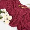 1PCS/10PCS 90*180cm Voile Cheesecloth Table Runner Semi-Sheer Gauze Dining Table Decoration for Wedding Brithday Party Christmas
