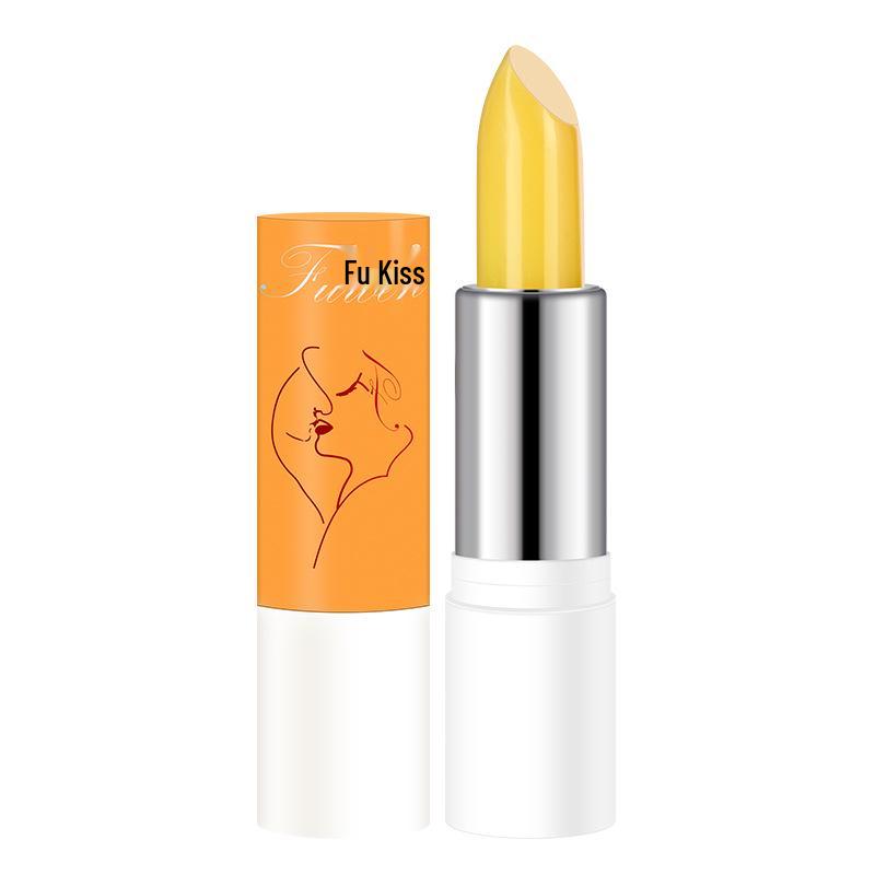 Fukiss Sweet Orange Scent Hydrating Lip Balm: Moisture-Locking, Color-Changing, Nourishing Formula. Sweet Orange Color Changing Lip Balm