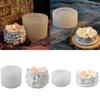 Elegant Flowers Silicone Mold Candle Cup Jar DIY Aromatherapy Holder Mould for Jewelry Storage And Concrete Candle Making