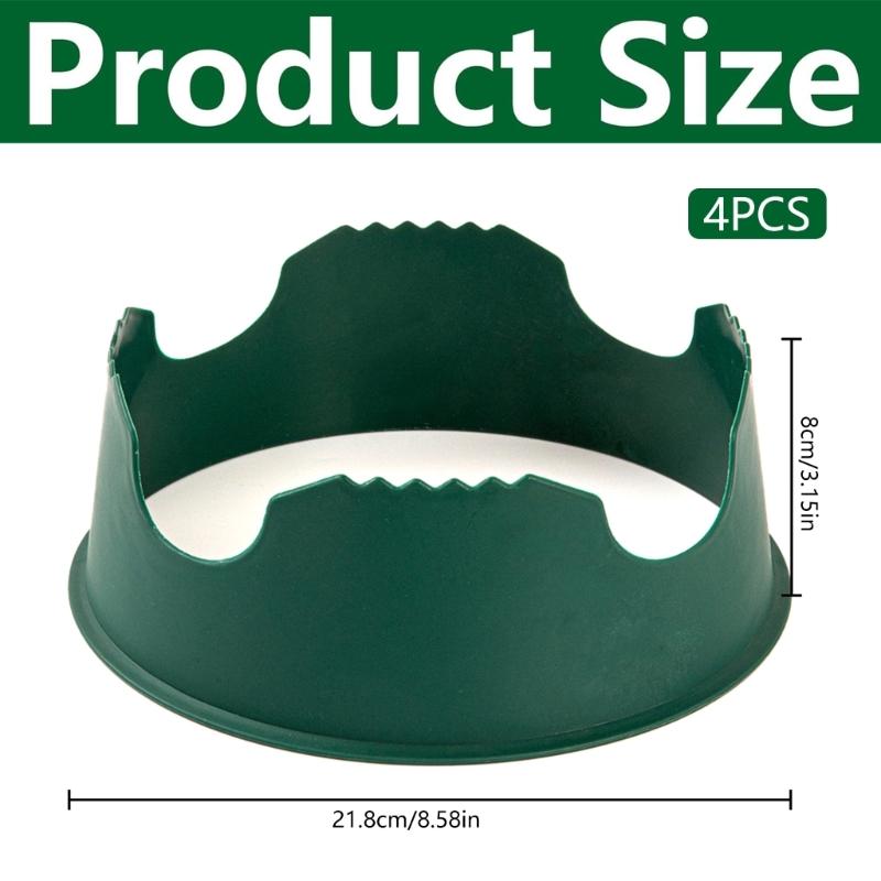 4pcs Gardening Support Circlets Maintain Soil Moisture Protect Bushes From Parasites and Equipment Damage
