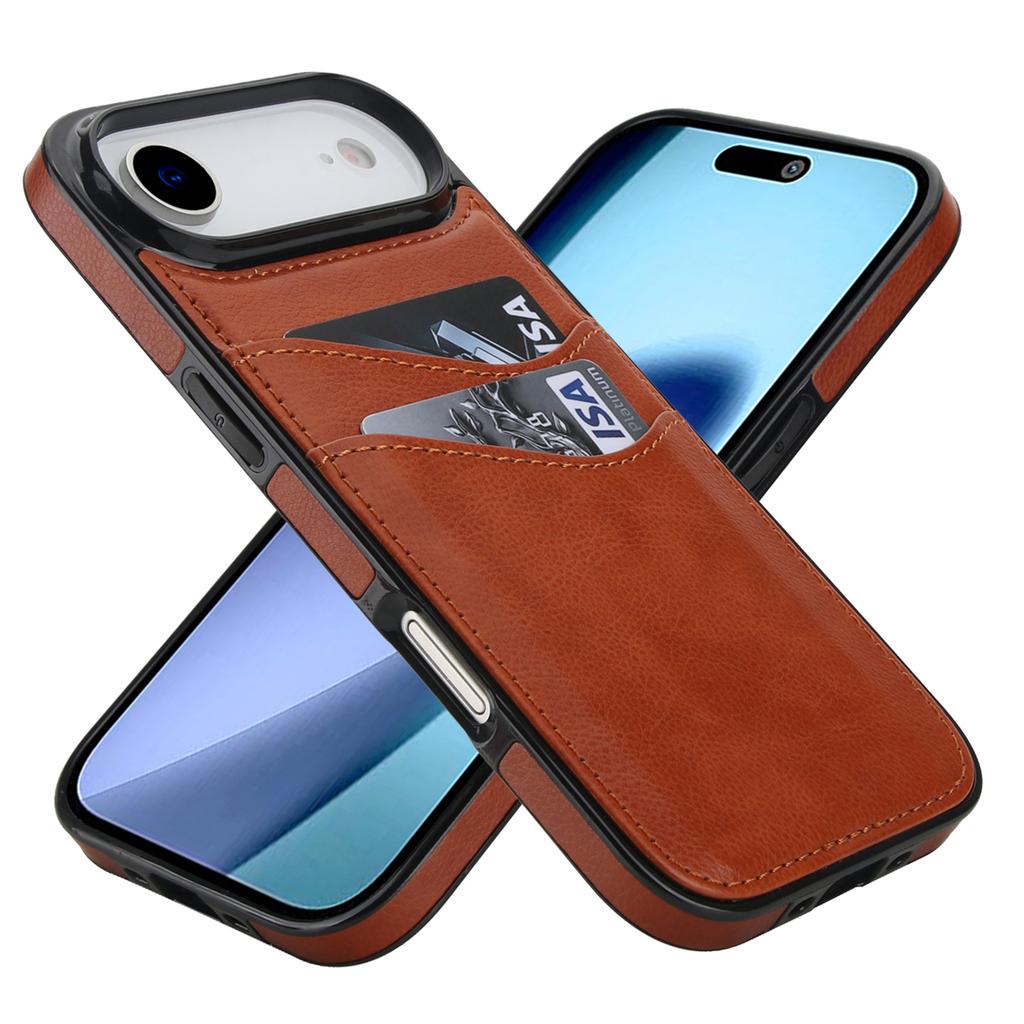 Luksusowe pionowe etui na telefon z miejscem na karty do iPhone 17 Pro Max 16 Plus 15 14 13 12 11 Odporne na wstrząsy Osłona chroniąca ekran i aparat
