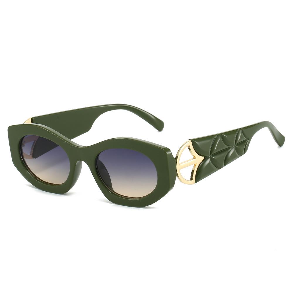 2025 New Vide Temple Sun Glasses Women Fashion Trendy 3d Designer Luxury Unique Sunglasses Woman Lentes