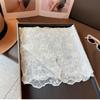 Casual Retro Women's Lace Scarf Long Embroidered Flower Summer Sunscreen Shawl Korean Version Female Headscarf