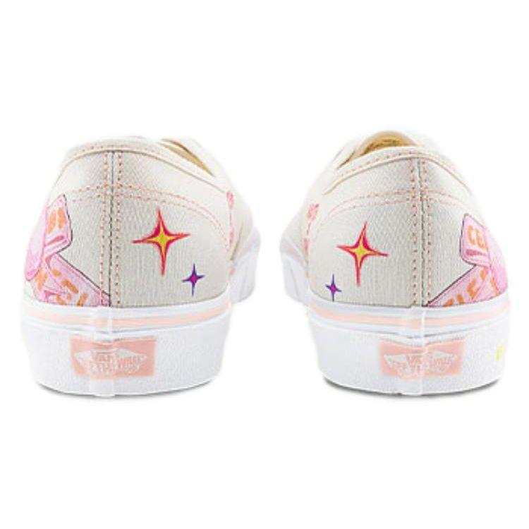 Vans Nuttsh X  Authentic Series Fashion Comfortable Low-Top Canvas Shoes Unisex Sneakers White Pink VN0A5KS9CCT
