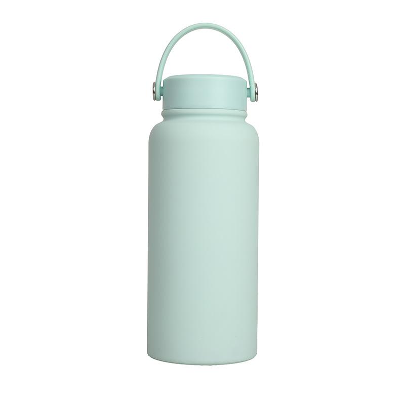 304 Edelstahl Thermosbecher Große Kapazität Tragbar Tragbar Weltraumtopf Outdoor Sportkessel