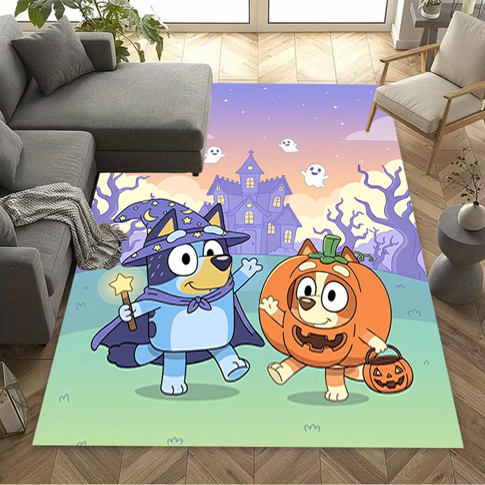 Bluey Bingo Adventure Carpet Suitable for Balcony Entryway Hallway Dining Room Antislip Carpet Decorate Offices Perfect Gift for Friends & Family