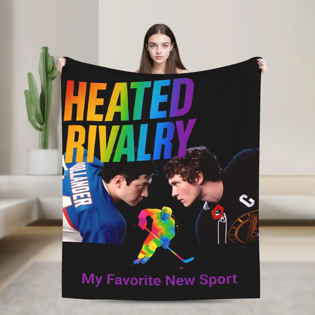 Heated Rivalry Banana Blankets Shane and Ilya Wool Awesome Soft Throw Blankets for Home Restaurant Autumn/Winter