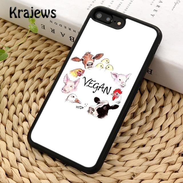 Krajews VEGAN ZITATE LIEBE VEGGIE Weiche Handyhülle Cover Für iPhone 14 5 6s 7 8 plus X XR XS 11 12 13 pro max Samsung S21 S22ultra