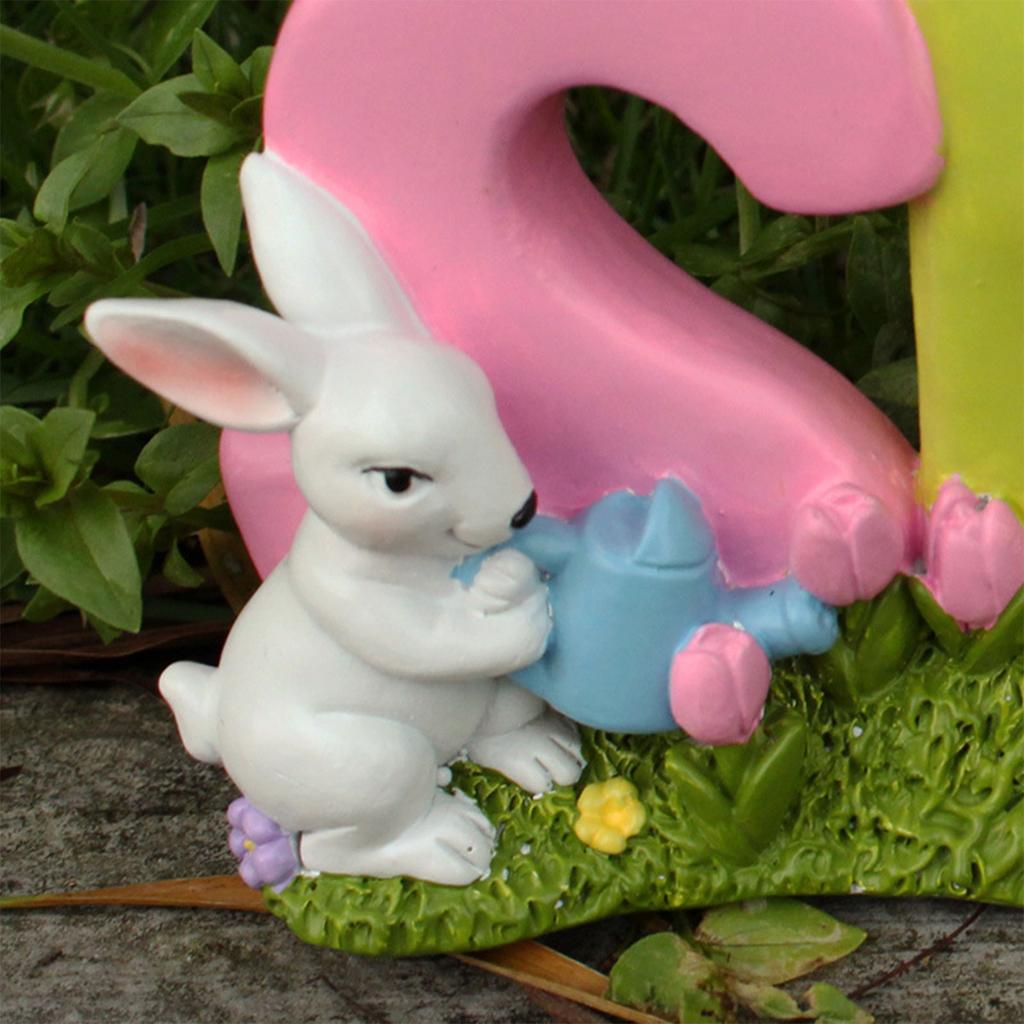 Easter Spring Rabbit Tabletop Ornament Rabbit Figurines Home Decor Festive Supplies Bedroom Resin Craft Garden Gift 2024