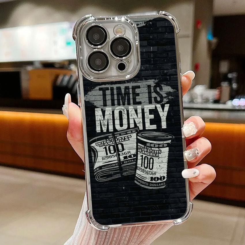 

Dollar Time is Money Cases For Samsung Galaxy A56 A55 A54 A52 A53 5G A36 A34 A35 A33 A50 A73 A26 A25 A16 A06 Silver Phone Cover Galaxy A05