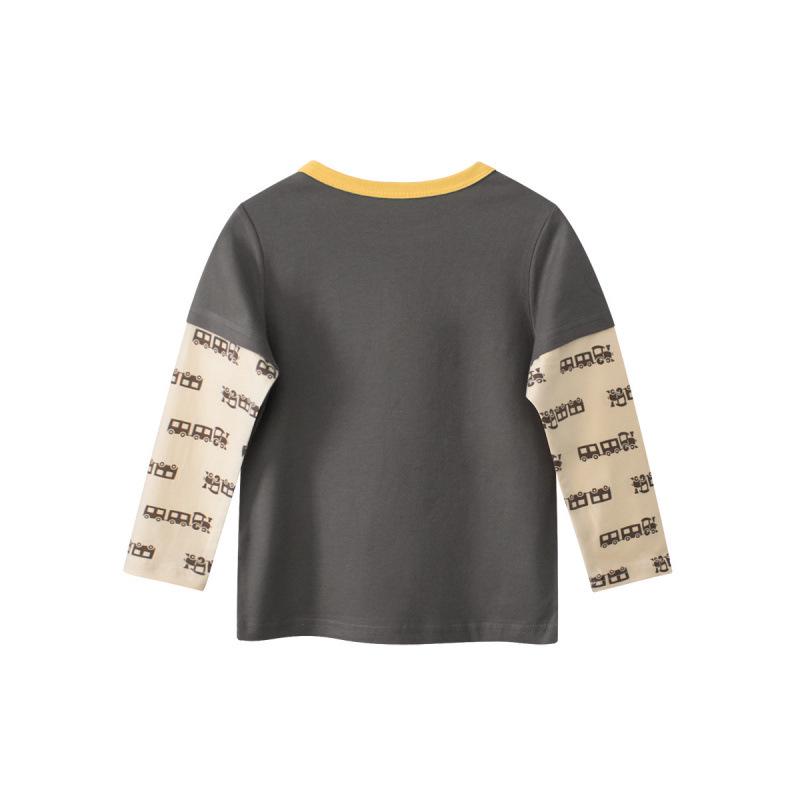 2026 Spring Korean Style Boys' Long Sleeve T-Shirt - 27Kids