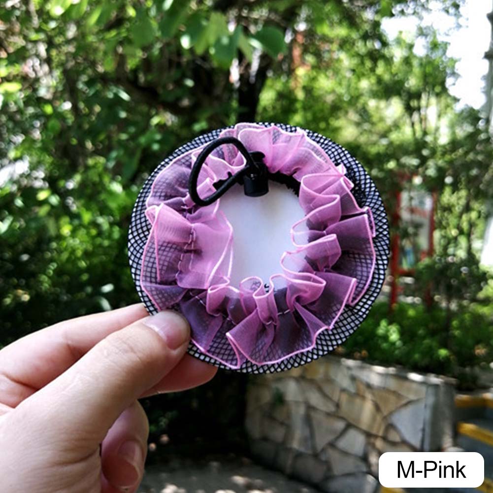 Dot Girl Damen Duttbezug Haarnetz Latein Ballett Tanz Eiskunstlauf Häkel-Snoods Haarschmuck