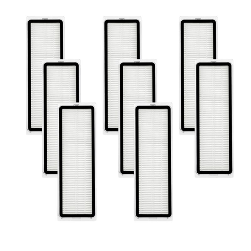 

8 шт. HEPA-фильтр Белый пластик Аксессуары для робота-пылесоса для Dreame L10S Ultra X10 S10 S10 Pro S20 Запасные части для робота-пылесоса белый