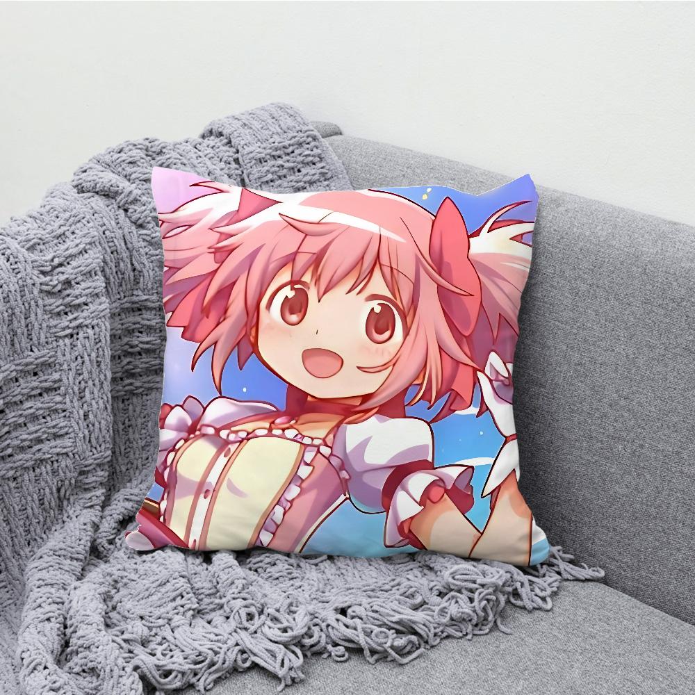 Puella Magi Madoka Magica Pillow Case Soft Cushion Cases for Farmhouse Sofa Decor Home Decorations and Protector Pillow Case