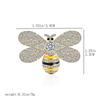 2024 Rhinestone Bee Brooch: Cute Enamel Insect Pin for Sweaters & Coats