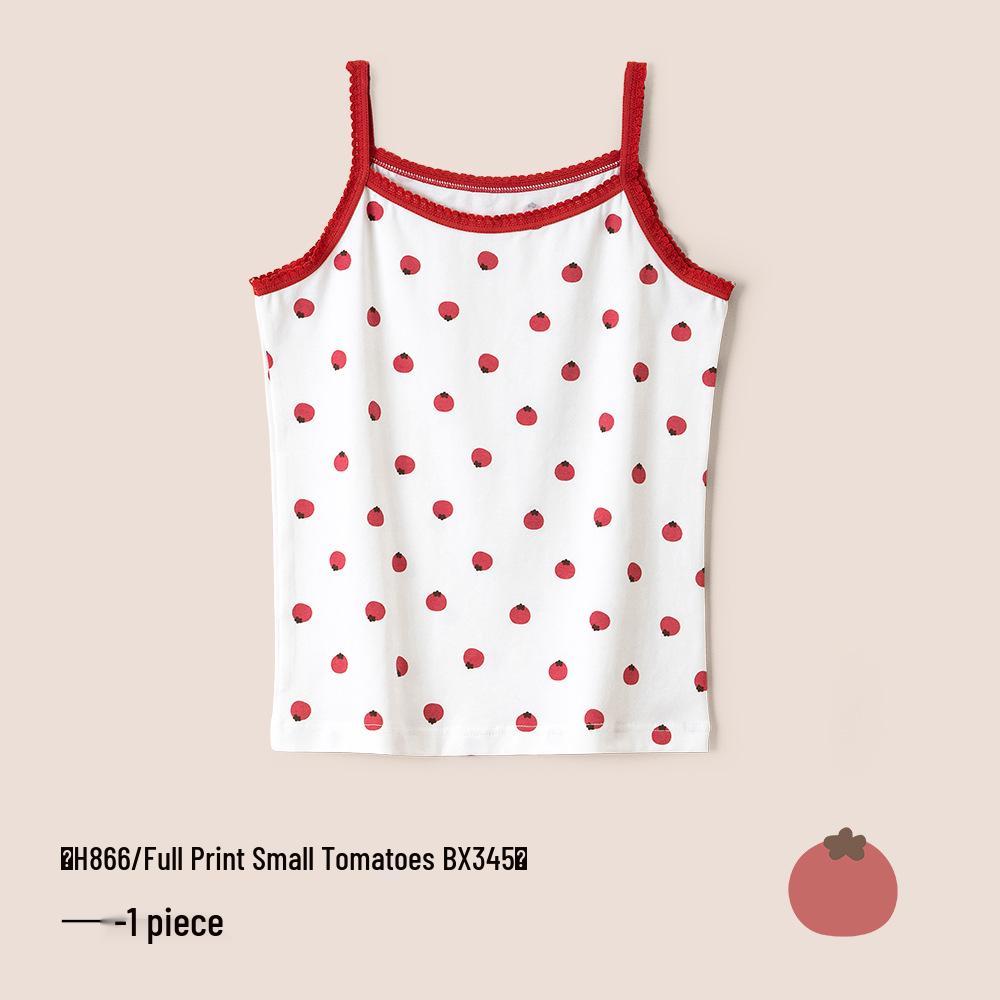 A-Class Summer Pure Cotton Antibacterial Tank Top for Girls and Infants