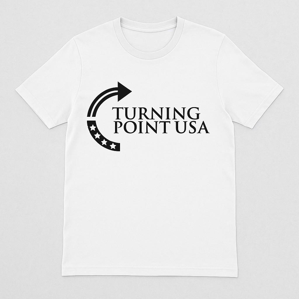 Charlie Kirk Turning Point T Shirt Mens Womens Tees Top Tee RIP XL