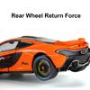 AAYF1 1:24 P1 Senna Car Toy Model Alloy Diecast Doors Opened Supercar Wheel Steering Shock Absorption Models for Children's Toys