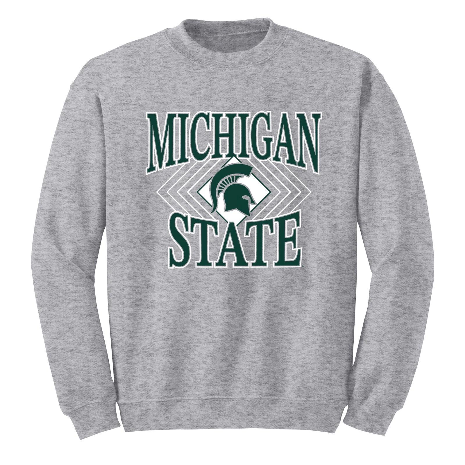 MSU Diamond Victory JA BTB Fleece Crewneck - Oxford XL