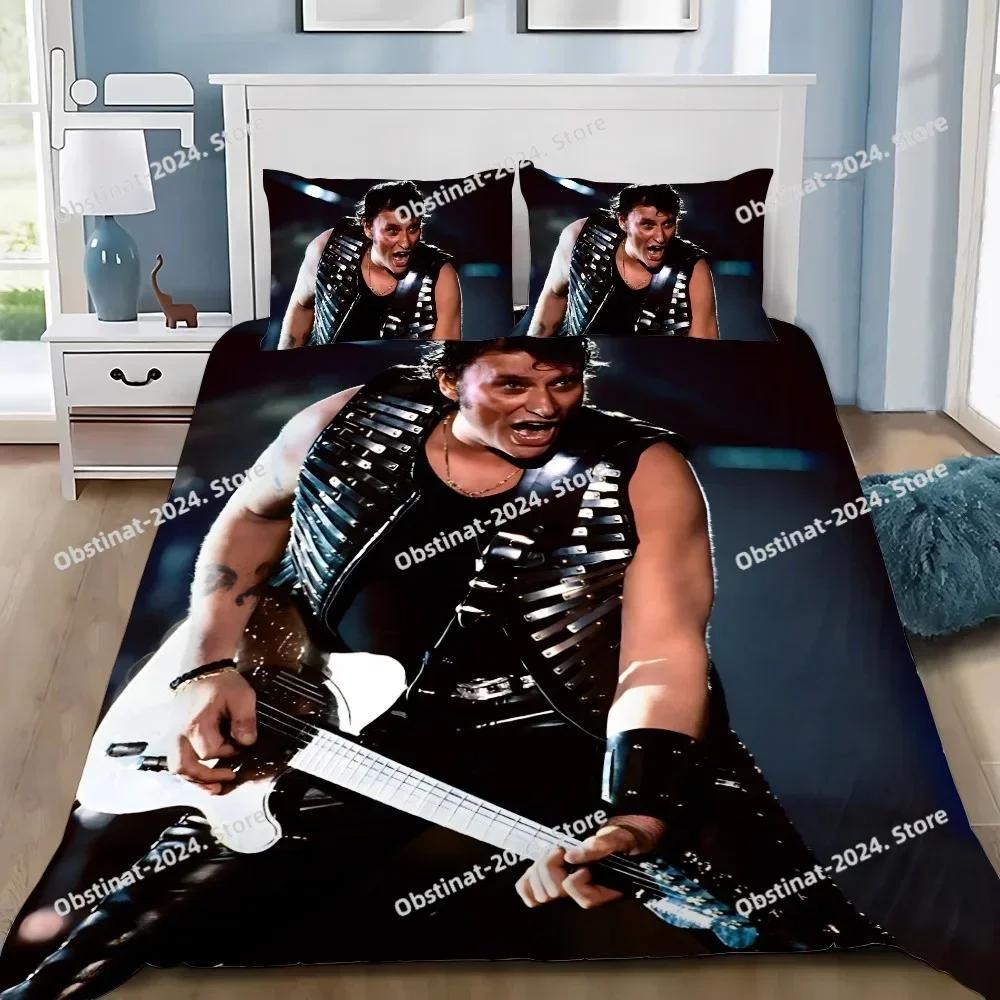 Rockster Dekbed Kussensloop Beddengoed Set Jongen J-Johnny H-Hallyday Meisje Slaapkamer Decoratie Kinder Cadeau Enkel Dubbel Grote Maat