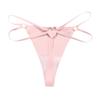 Women's Seamless Thong Metal Ring Sexy Cotton Crotch Breathable Underwear