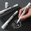 1/3/6/12pcs White Permanent Markers Fine Tip Waterproof Quick-Dry Ink Pens Suitable For Glass Cups Windows Tire Painting