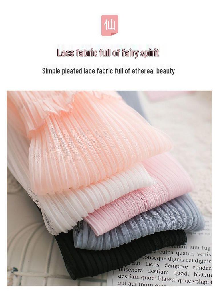 Women's Fairy Pleated Ice Silk Sun Protection Sleeves - Thin Lace Cycling Gloves