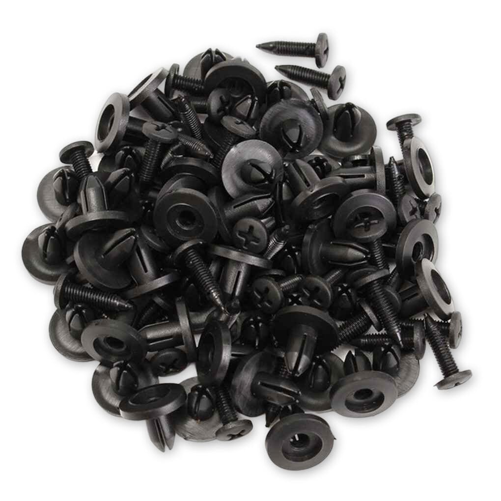 Generic 50 Universal Car Fender Retainers Plastic Clips Fasteners Rivets Fastening Push Pins Auto Accessories Pack