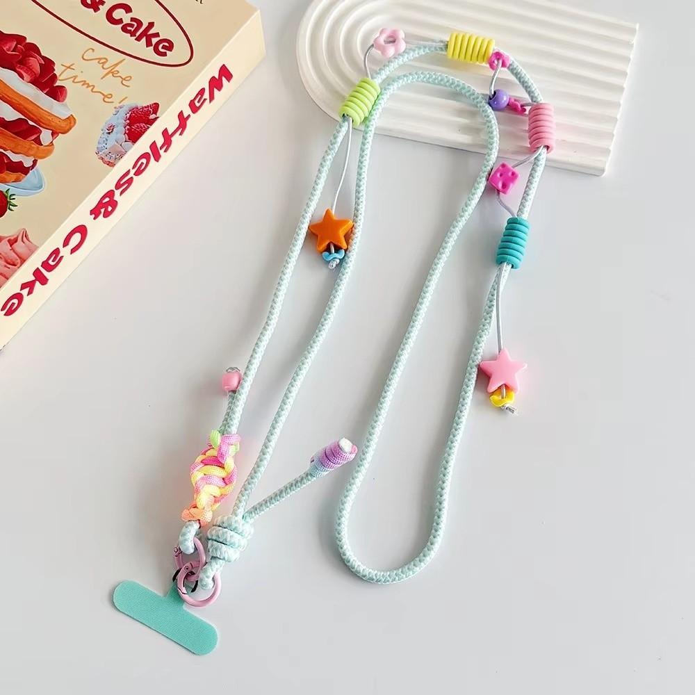 Colorful Crossbody Key Chain Pendant Anti-Lost Long Hanging Rope For Mobile Phones and Card