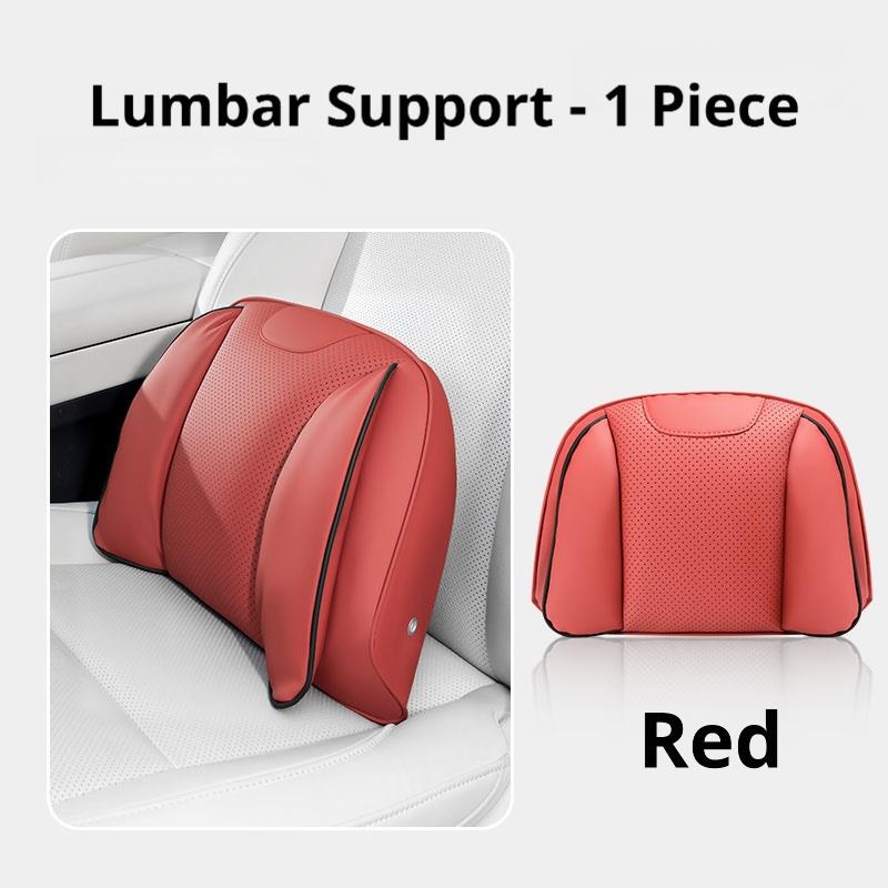 For XPENG Car Headrest Pillow Lumbar Support Nappa Leather Breathable Fit P7 P7+ G6 G7 G9 X9 L03 MONA Car Interior Accessories
