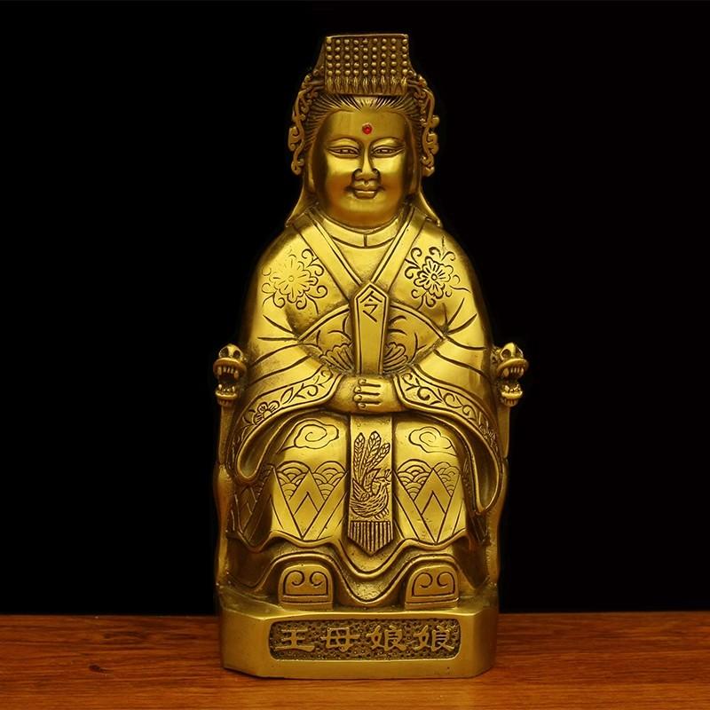 Home Furnishings Statue of Queen Mother of the Jade Emperor Home Offerings of Buddha Statues Metal Buddha Statue