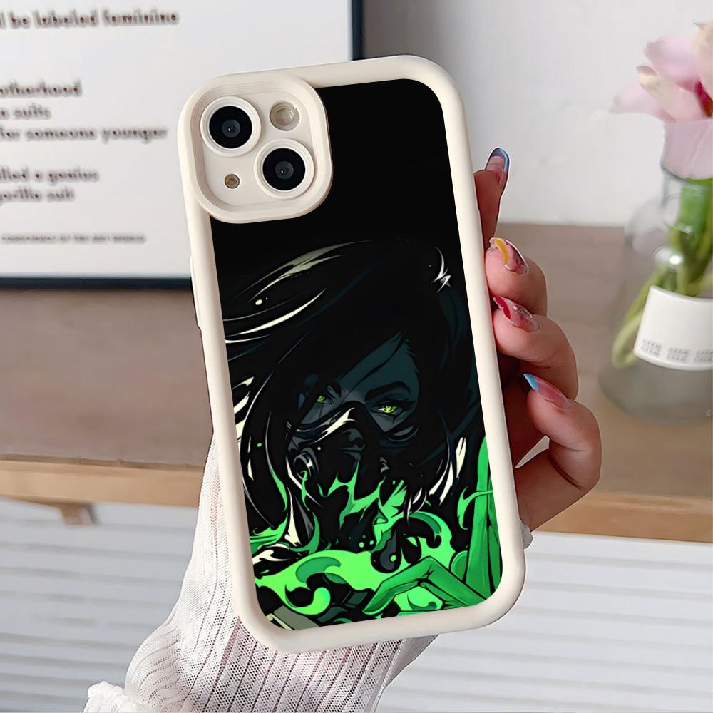 

Valo Viper Phone Case for iPhone 17 16 15 14 13 12 11 Air Pro Max Plus White Soft TPU Shockproof Cover iPhone 13