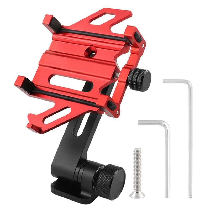 Universals Bike Phone Mount With Silicones Pad Durability Cycling Phone Holder for Easy Viewing красный