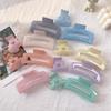 Jelly Glossy Marble Square Hair Clip Teddy Bear Hairpin