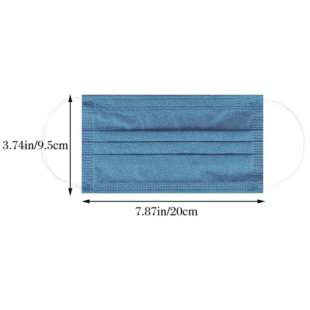 50PCS Disposable Mask 3-Layer Non-Woven Protective Breathable Mask