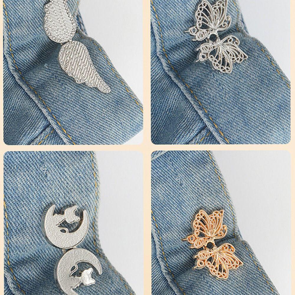 Rabbit Waist Buckle Invisible Pants Tightener Personality Butterfly Button Adjuster  Jeans