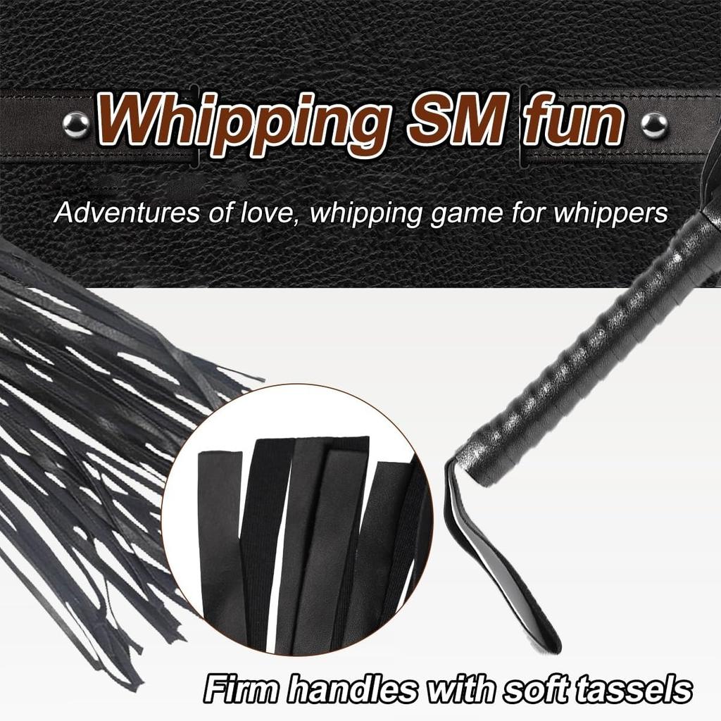 PU Leathe Whip Restraint Flogger BDSM Sex Play Bondage Whipping Slaves Punishment Spanking Whip Gay Erotic Toys for Adults Flirt