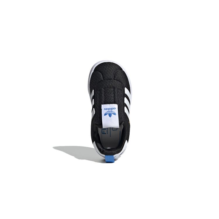 Adidas Originals Gazelle 360 Comfortable Low-Top Walking Shoes Baby Shoes Black White Blue EE6294