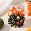 Popular Children'S Hair Accessories Set Accessories Halloween Ribbed Bow Hairpin Children'S Accessories 638