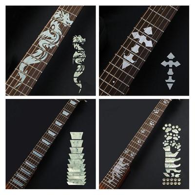Inlay Decals  Sticker For Electric Acoustic Guitar Bass  Thin Sticker Guitarra Accessories 21Styles