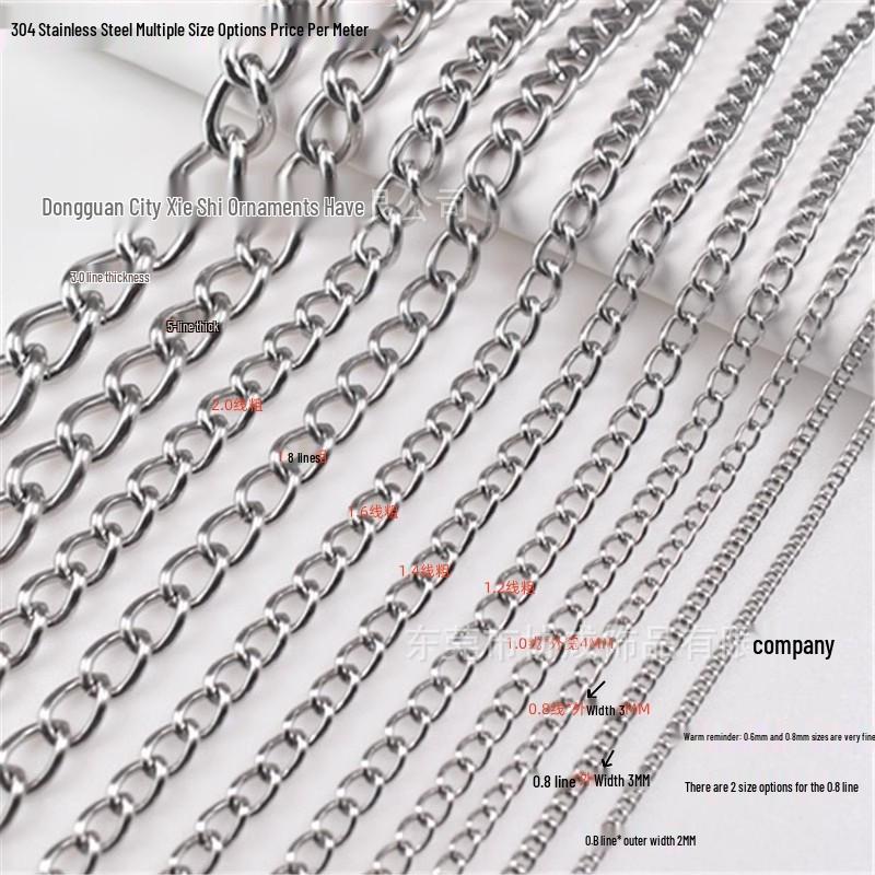 304 Stainless Steel Decorative Chain for Hanging Tags and DIY Projects