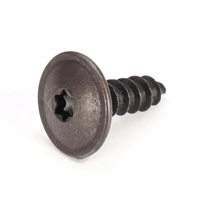 100PCS Parafusos de carroceria de carro para VW Golf Parafuso autoatarraxante de metal Rebite Parafuso de fixação preto Cruz Parafusos autoatarraxantes Phillips