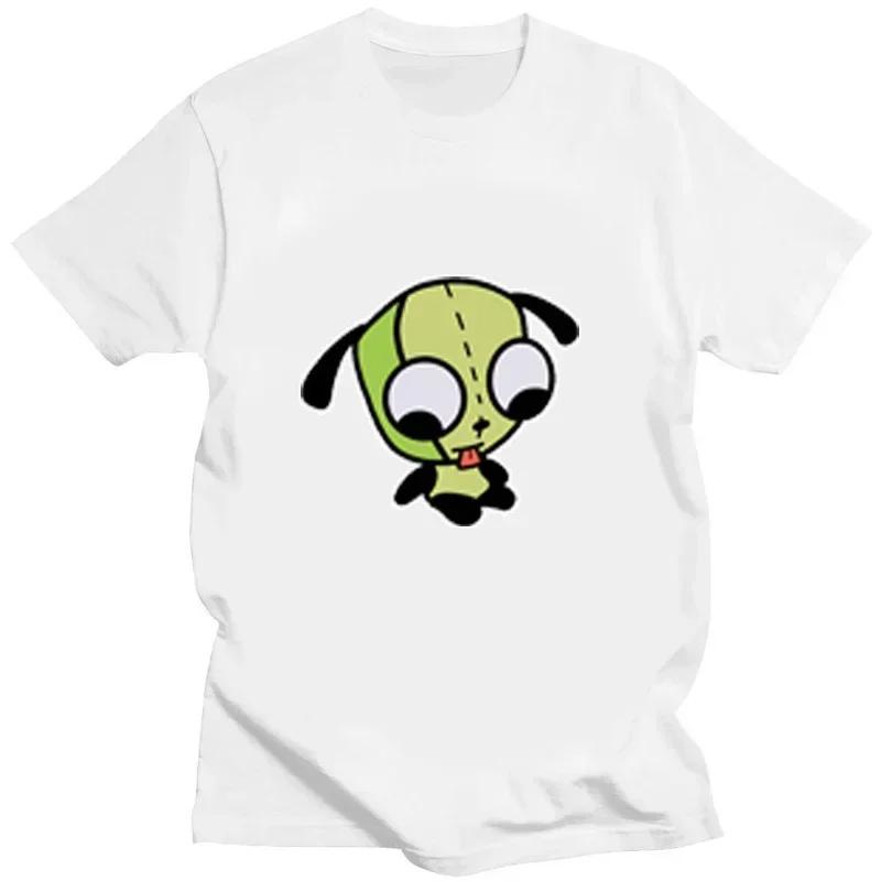Invader Zim Graphic Tshirt Kawaii Zim Image Men Women Retro Shir Fashion Tee Cute Print Cartoon T Shirt Creativity Shortsleev